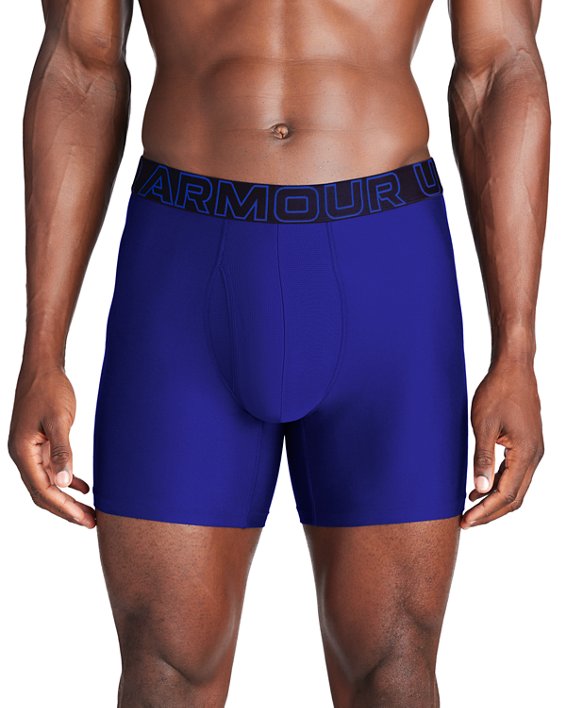 Men's UA Performance Tech™ 6" 3-Pack Boxerjock®, Blue, pdpMainDesktop image number 0